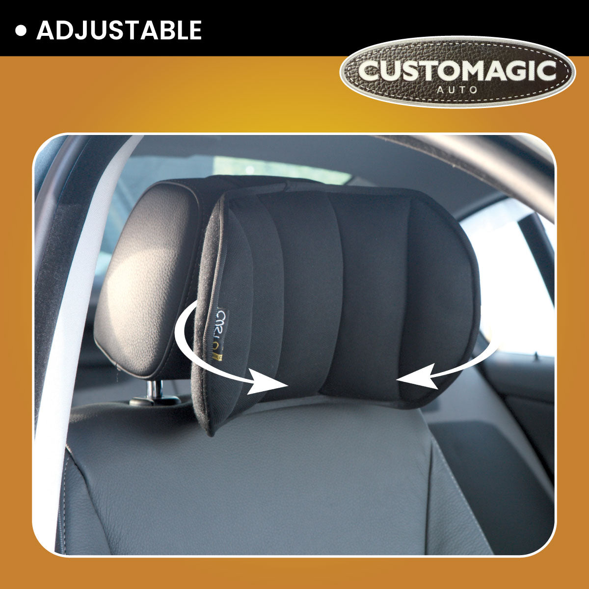 Customagic Adjustable Head Support | Ergonomic | Optimal Neck Support