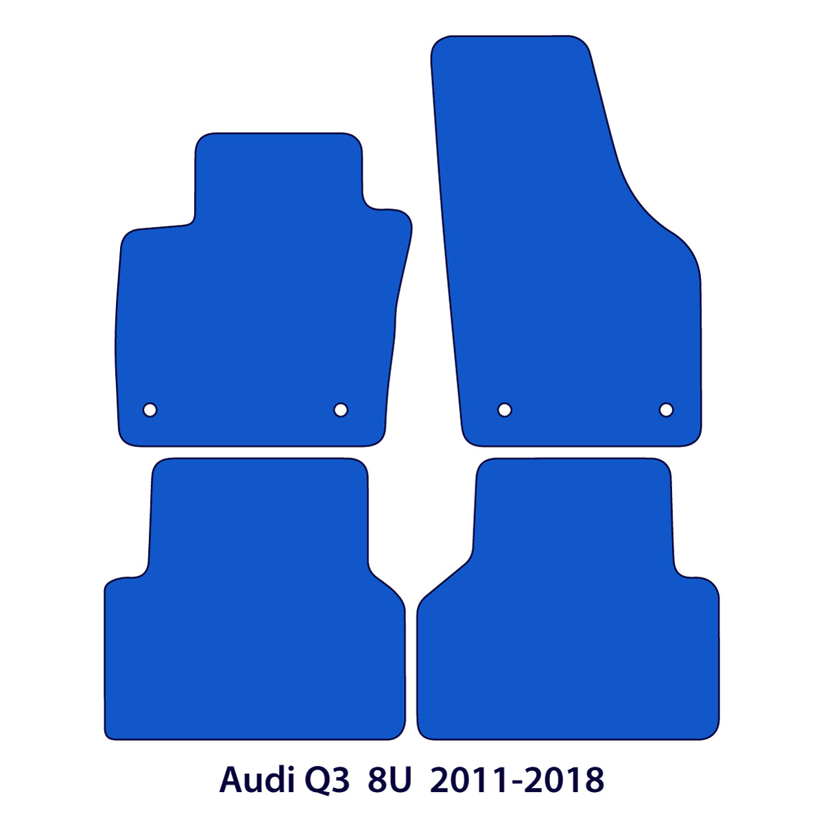 Audi Q3 Velour Floor Mats 2011-2018 – 8U – Beige