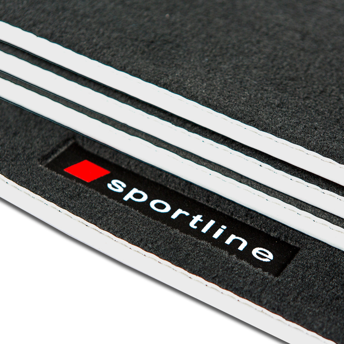 Audi TT / TTS / TT RS Velour Floor Mats 2016-2024 – 8S – Silver Sportline