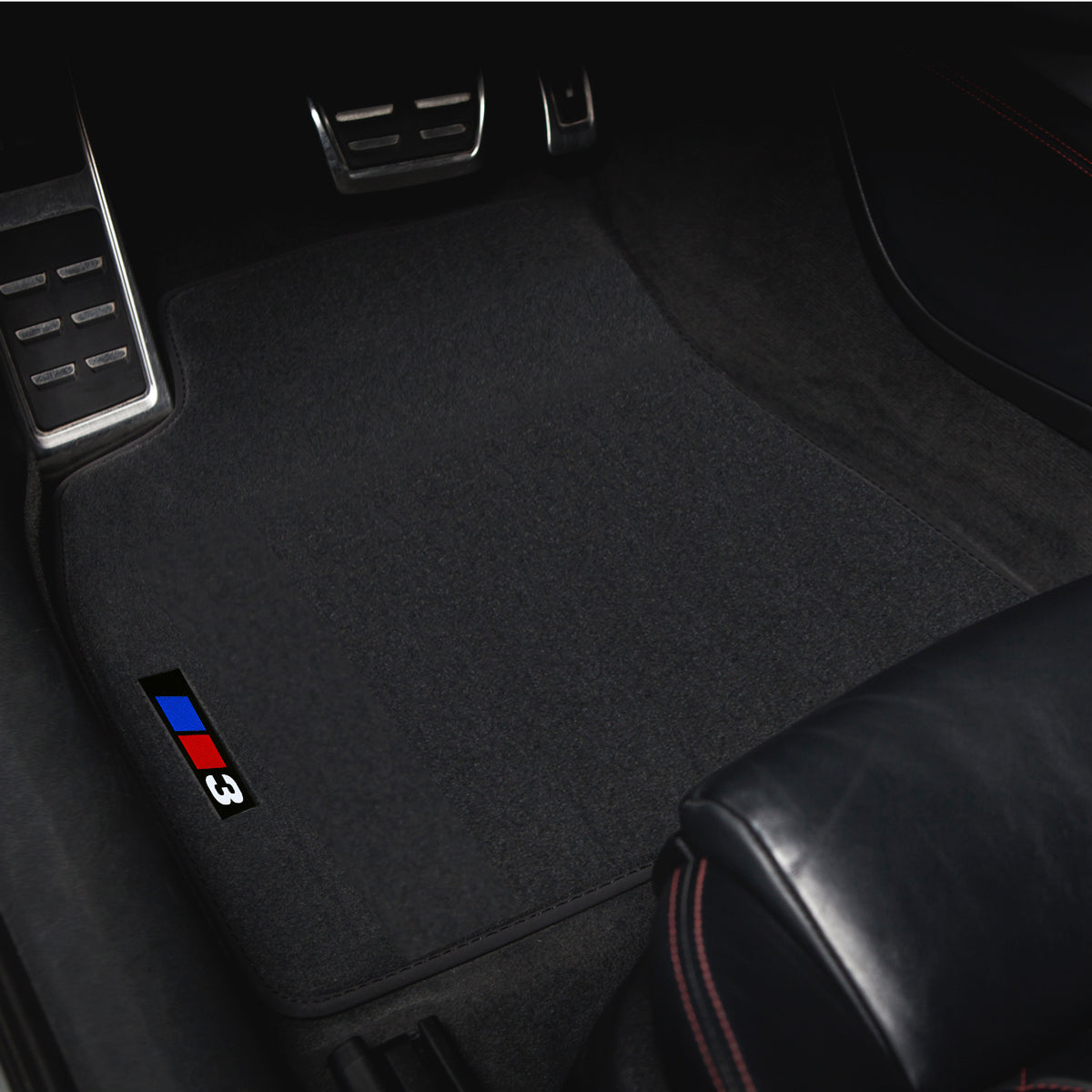 BMW 3-Series Velour Floor Mats 1977-1983 – E21 – Black 3 Logo