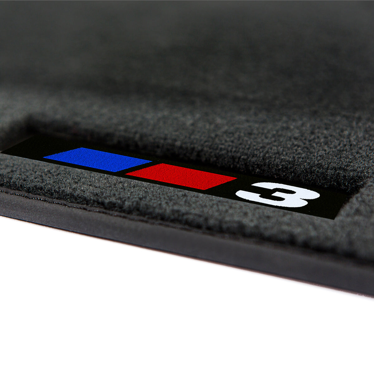 BMW 3-Series Velour Floor Mats 1977-1983 – E21 – Black 3 Logo