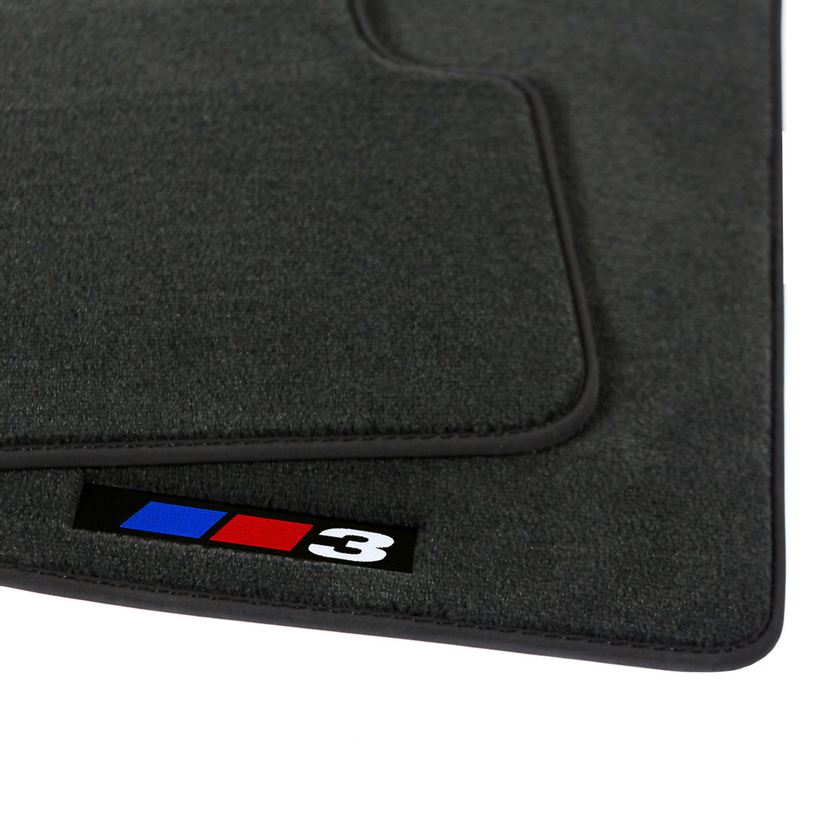 BMW 3-Series Velour Floor Mats 1977-1983 – E21 – Black 3 Logo