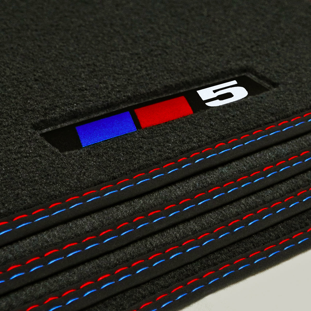 BMW 5-Series Velour Floor Mats – G60, G61 – 5 Logo