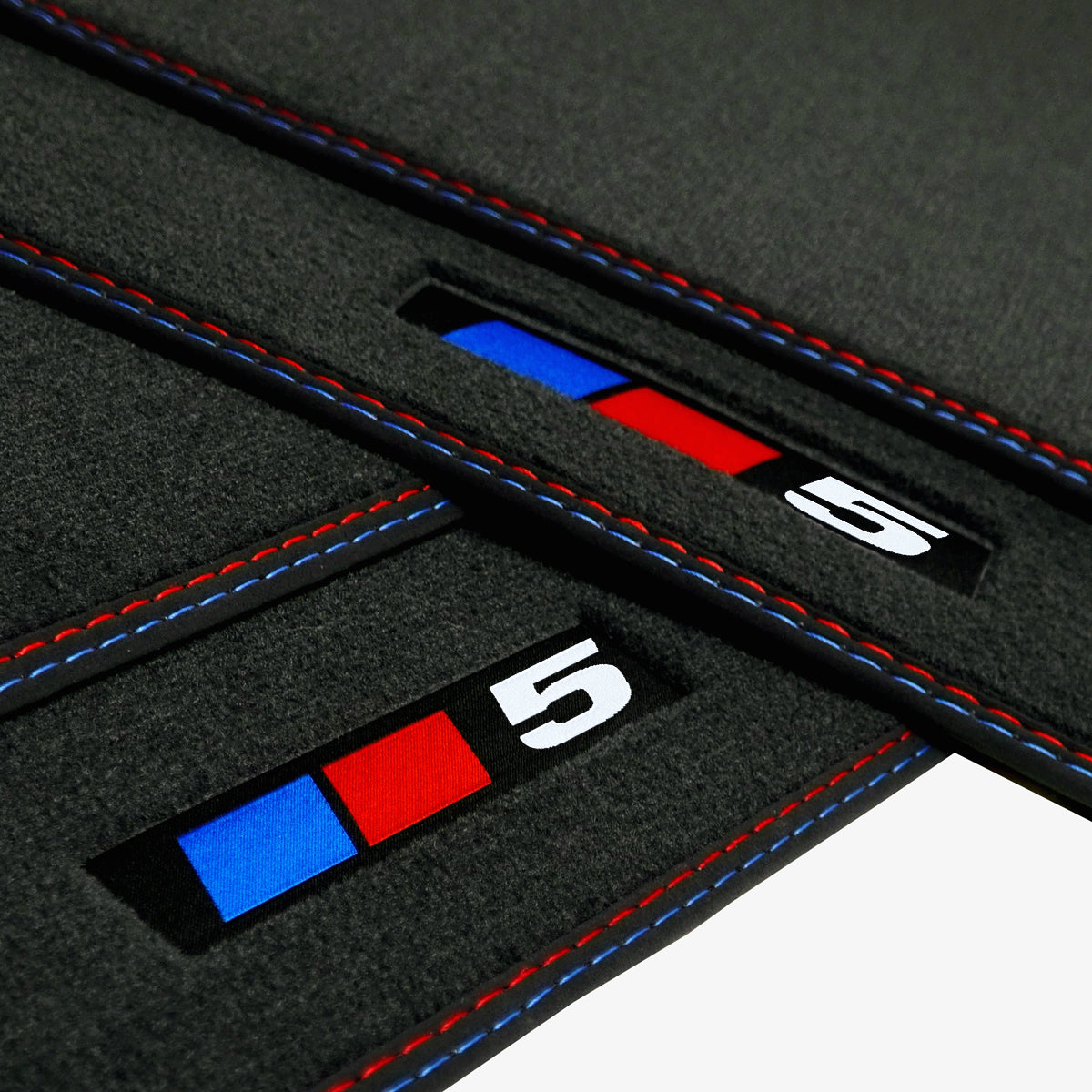 BMW 5-Series Velour Floor Mats – G60, G61 – 5 Logo