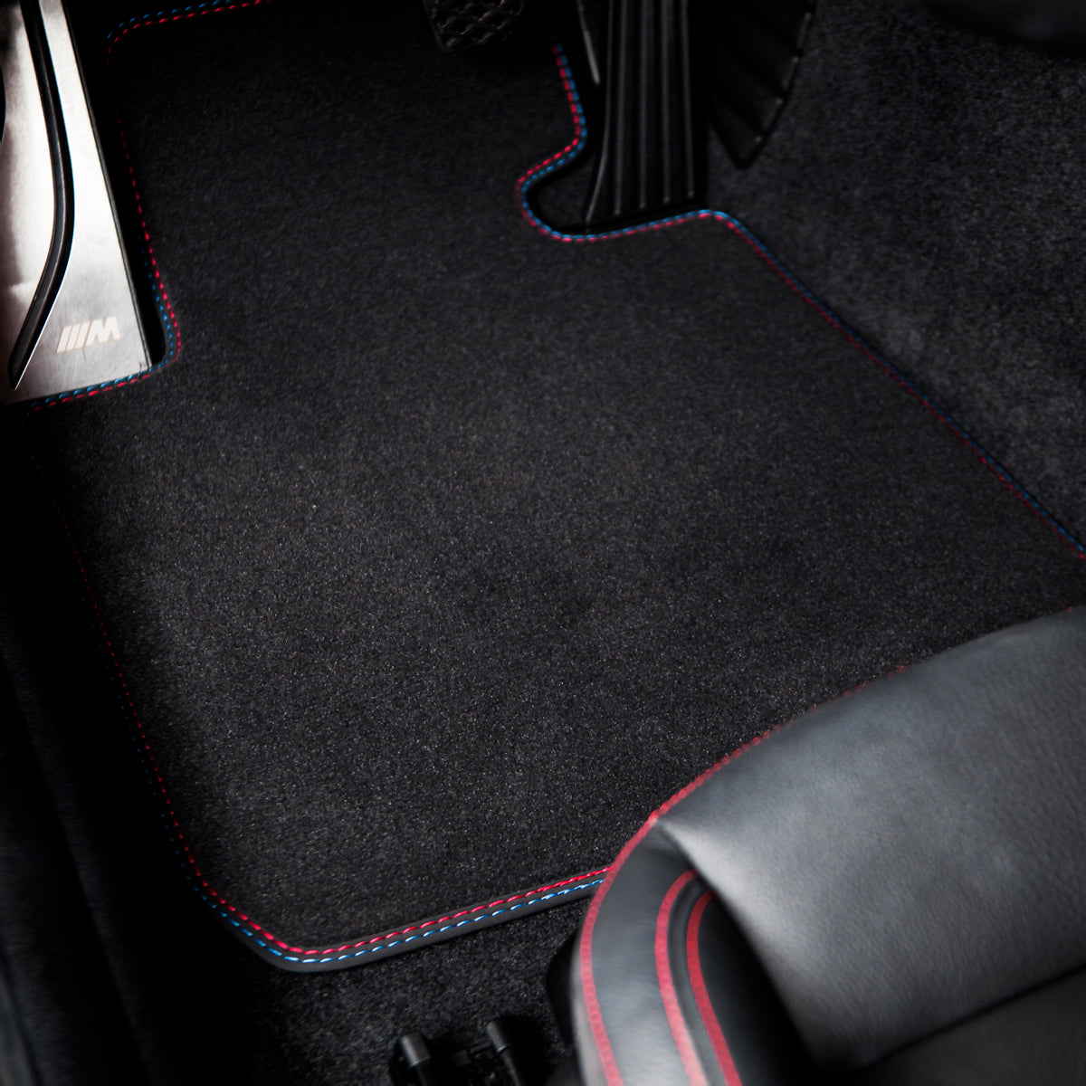 BMW 5-Series Velour Floor Mats – G60, G61 – M Stitching