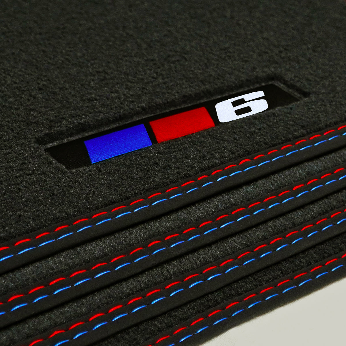 BMW 6-Series Velour Floor Mats 1976-1989 – E24 – Oval Clips – 6 Logo