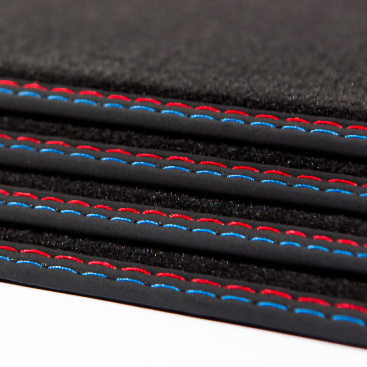 BMW 7-Series Velour Floor Mats 1996-2001 – Long Wheelbase E38 – M Stitching