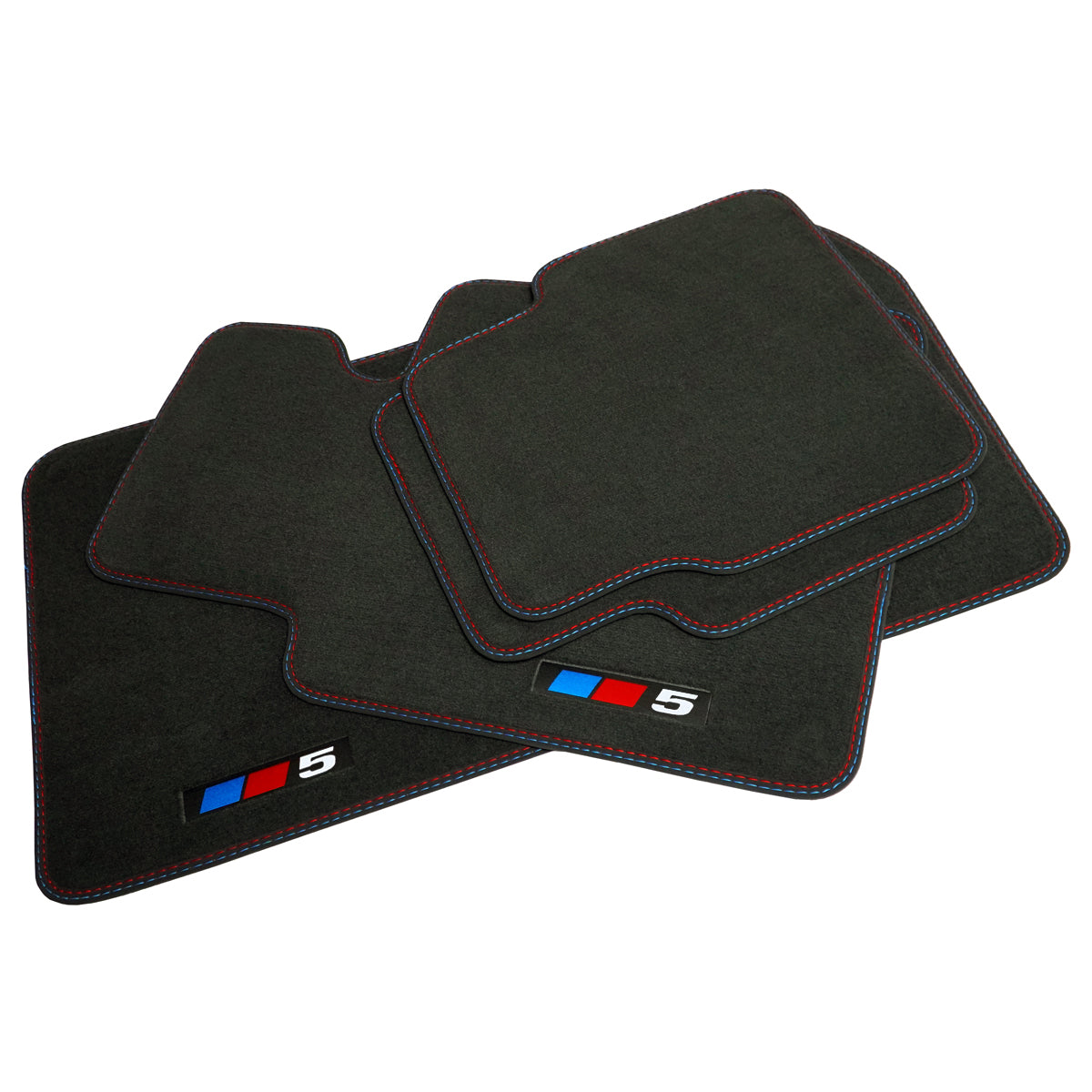 BMW 5-Series Velour Floor Mats – G60, G61 – 5 Logo