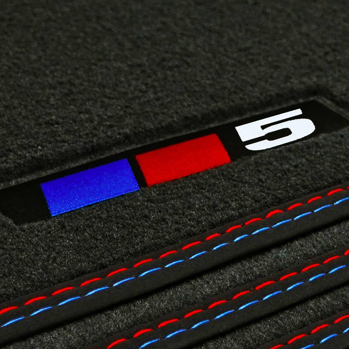 BMW 5-Series Velour Floor Mats – G60, G61 – 5 Logo