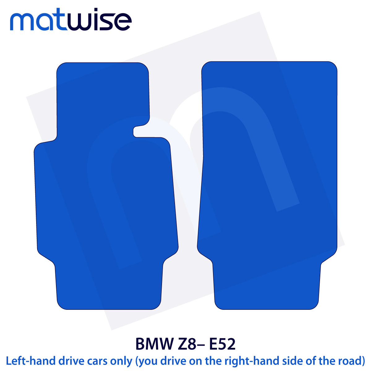 BMW Z8 Velour Floor Mats 2000-2003 – E52 – M Stitching