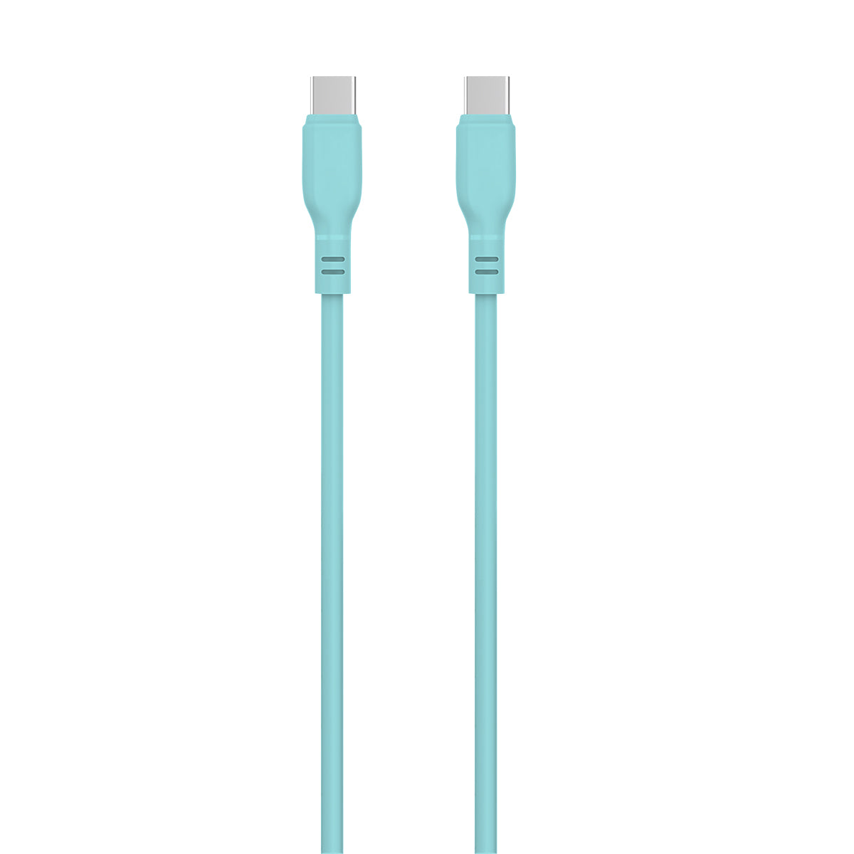 Gokana USB Silicone Cable | USB-C to USB-C | Charging & Data – Baby Blue