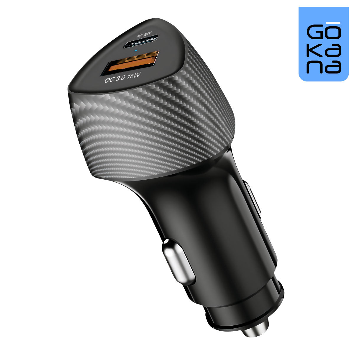Gokana Car Charger | USB-C &amp; USB-A | Fast Charging