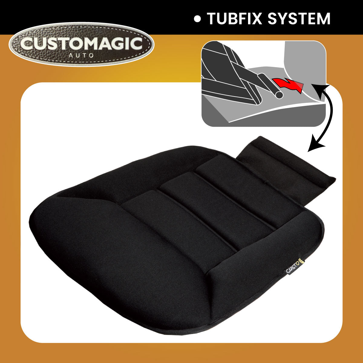 Customagic Car Seat Cushion | Ergonomic | Memory Foam