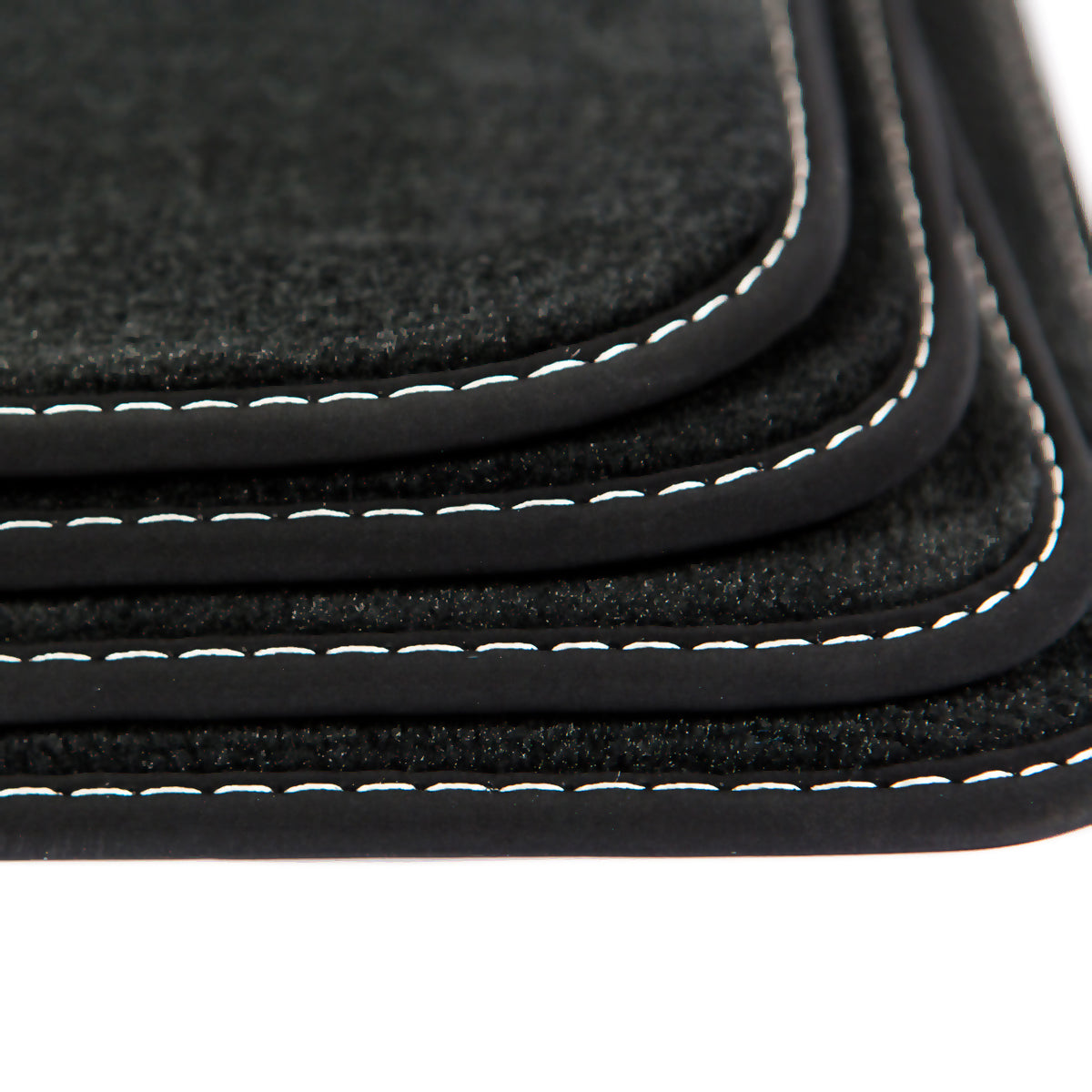 Chevrolet Corvette Velour Floor Mats 2015-2019 – C7 – Silver Stitching