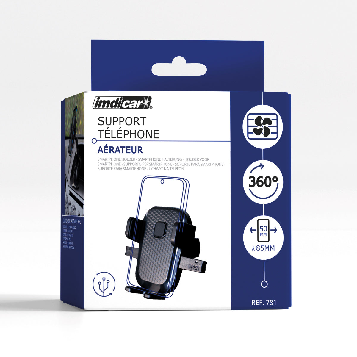 ImdiCar Car Phone Holder | Vent Mount | Adjustable Width &amp; Height