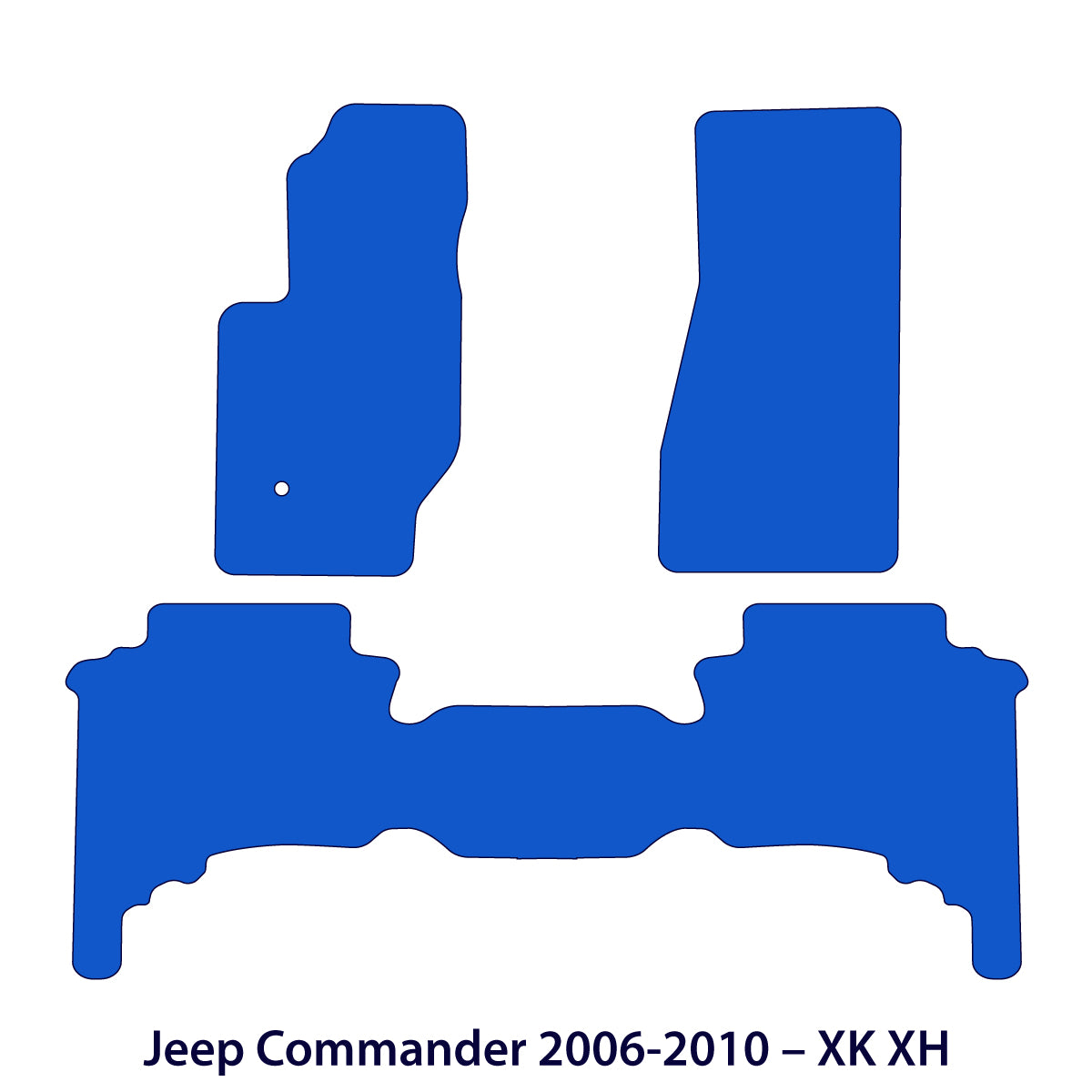 Jeep Commander Velour Floor Mats 2006-2010 – XK XH – Black