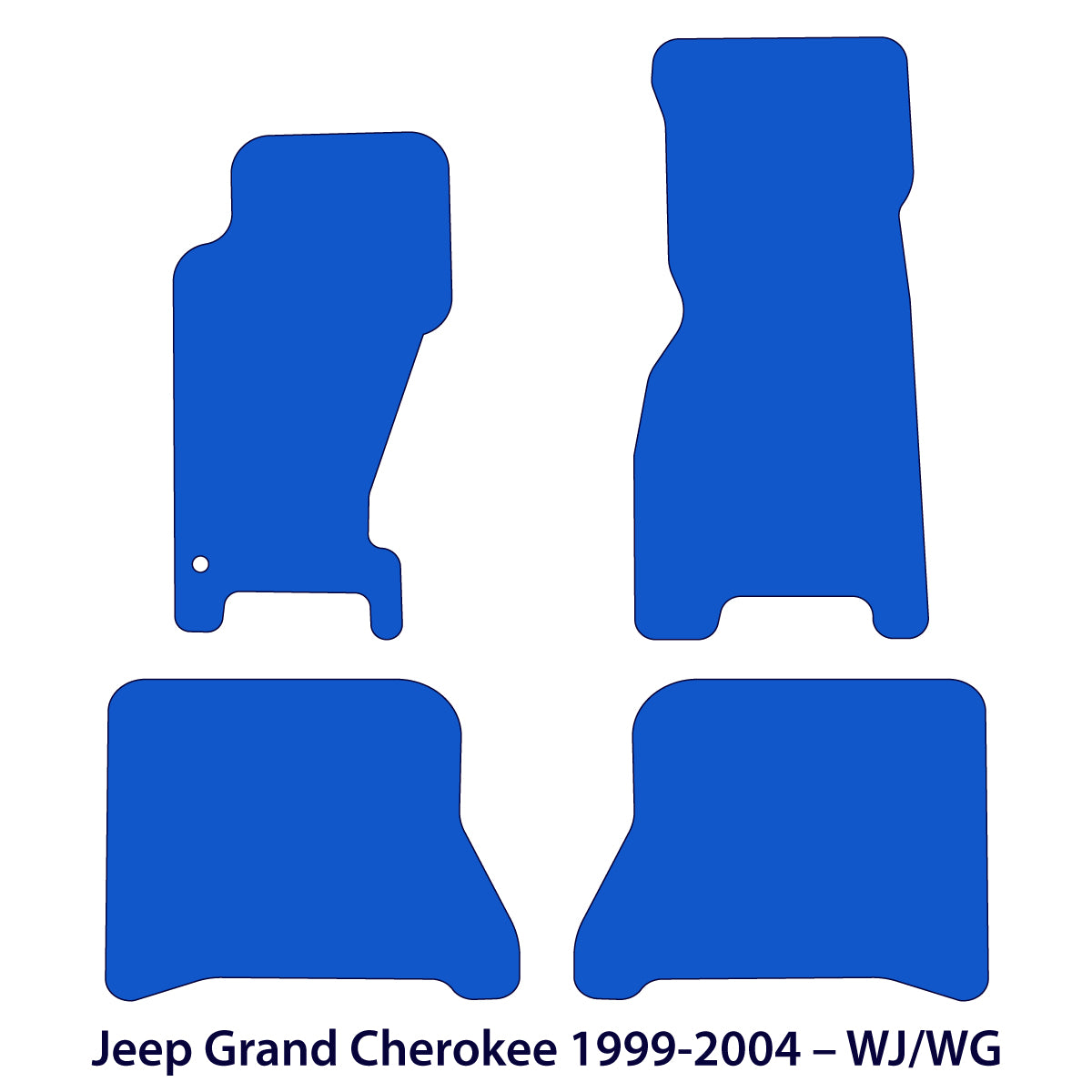 Jeep Grand Cherokee Velour Floor Mats 1999-2004 – WJ WG – Black