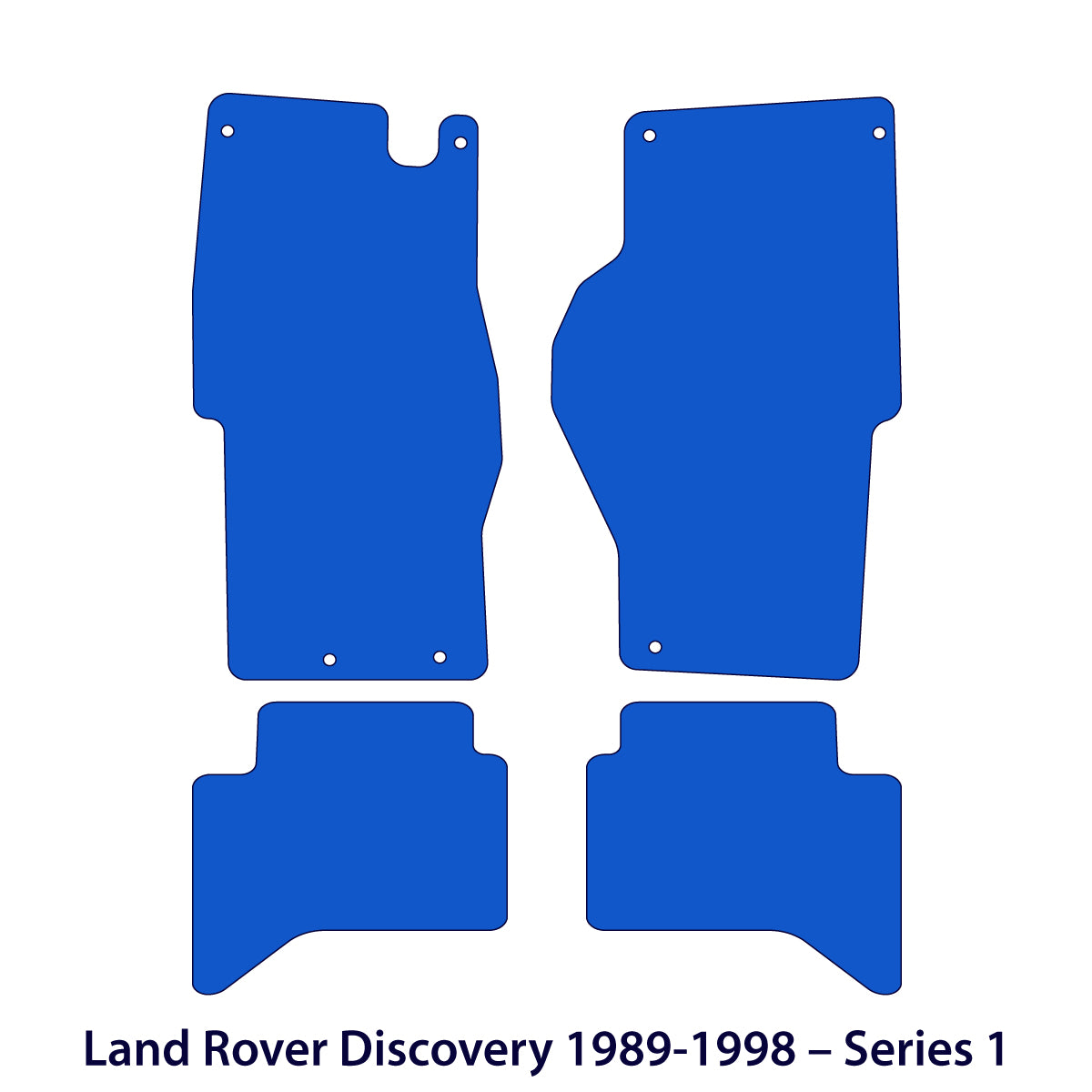 Land Rover Discovery 1 Velour Floor Mats 1989-1998 – Black