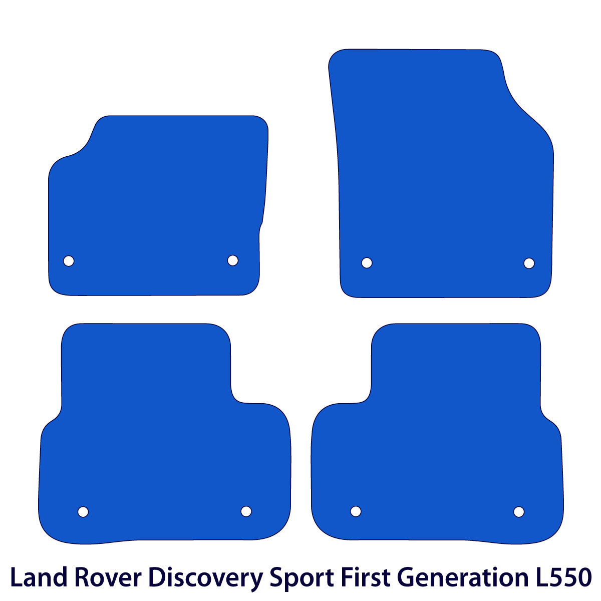 Land Rover Discovery Sport Velour Floor Mats 2014-2019 –  L550 – Black