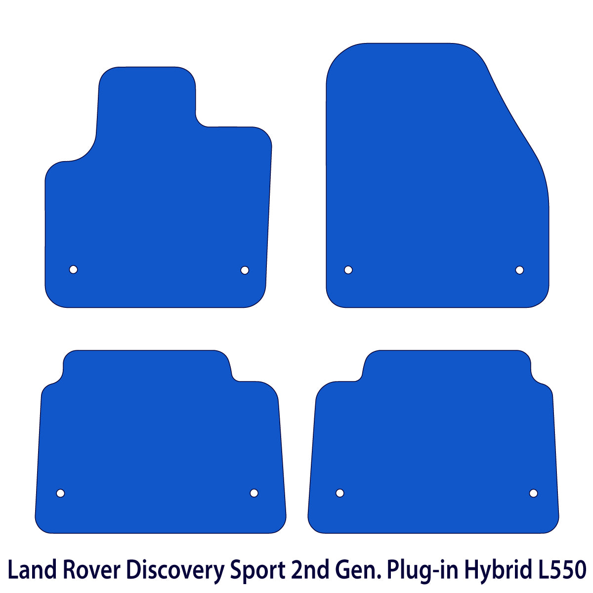 Land Rover Discovery Sport Floor Mats - Second Generation Hybrid L550 - Black Exclusive