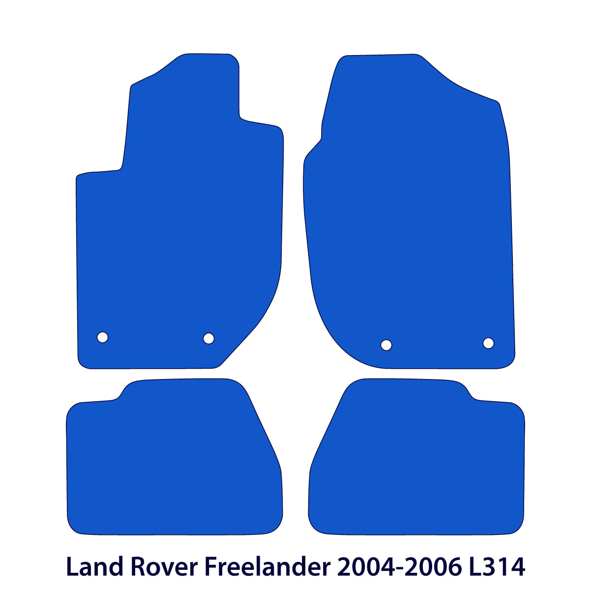 Land Rover Freelander Velour Floor Mats 2004-2006 – L314 – Black