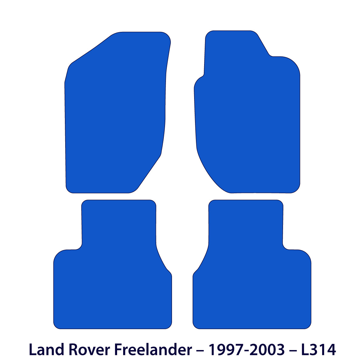 Land Rover Freelander Velour Floor Mats 1997-2003 – L314 – Black