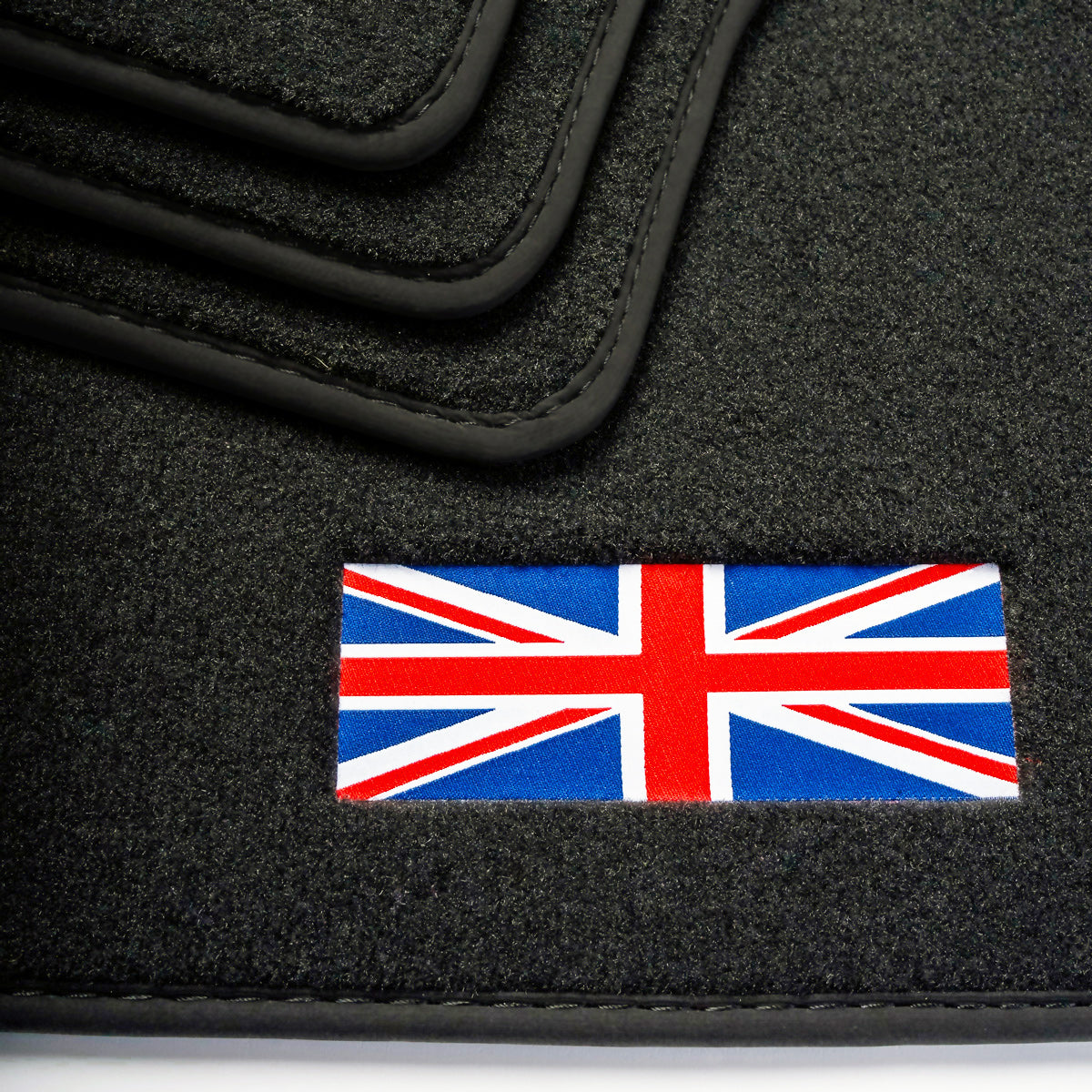 Mini Cooper Clubman, Coupe & Roadster Velour Floor Mats 2007-2015 – R55, R58, R59 – Flag Logo