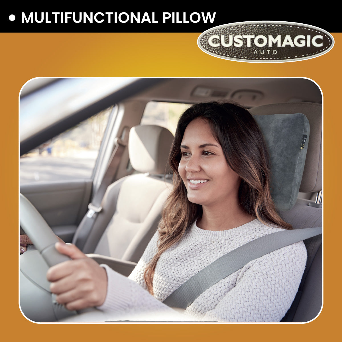 Customagic Magic Cushion | High-Comfort Pillow | Multifunctional | Memory Foam