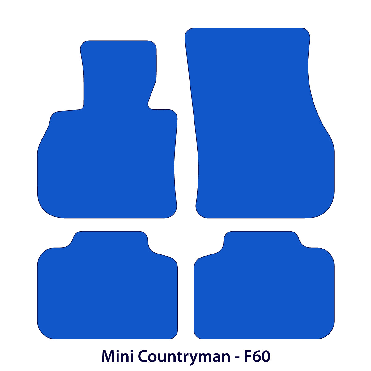 Mini Countryman Velour Floor Mats 2017–2024 – F60 – Flag Logo
