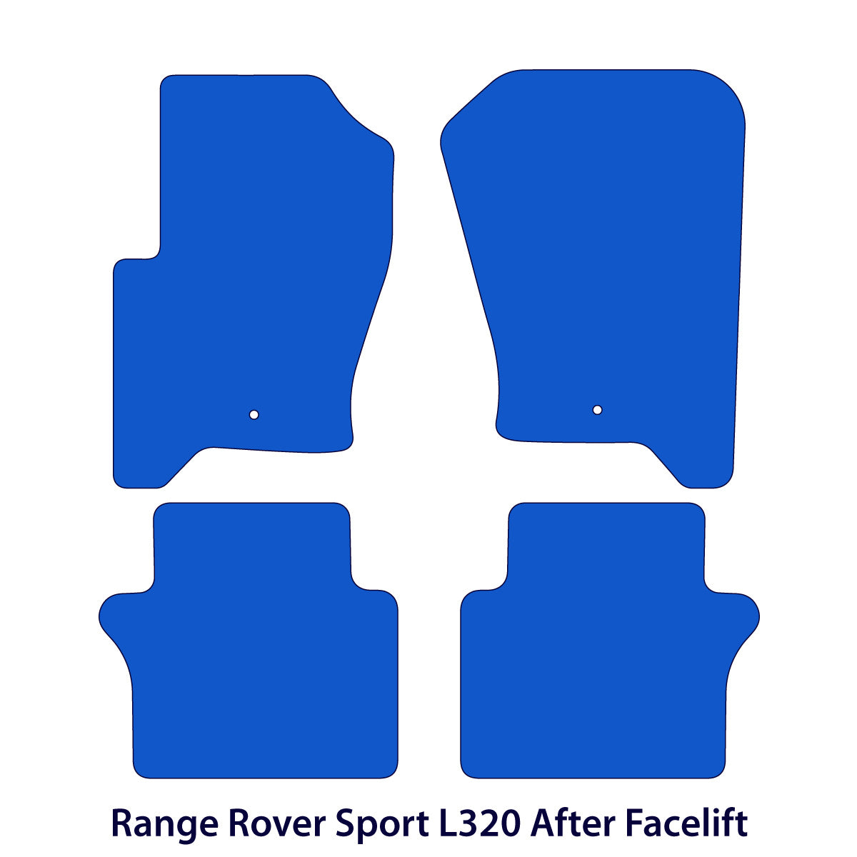 Range Rover Sport Velour Floor Mats 2009-2013 – L320 After Facelift – Black