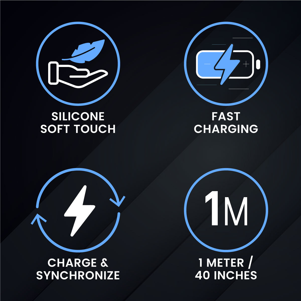 Gokana Silicone Cable | USB-A to Lightning | Charging &amp; Data