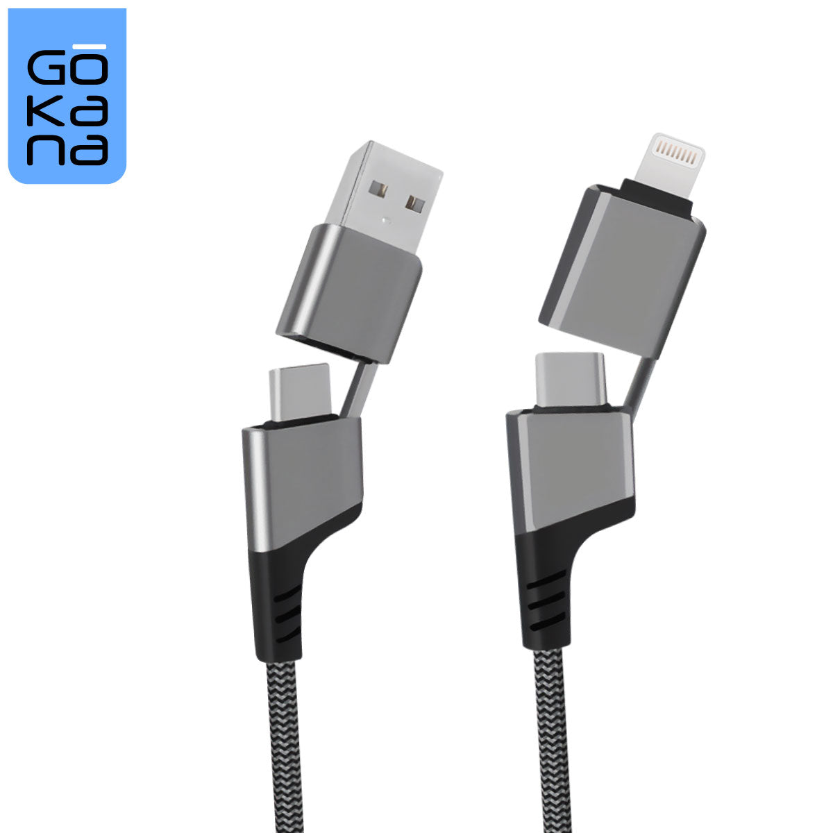 Gokana USB Cable | Charging &amp; Data | 4 in 1