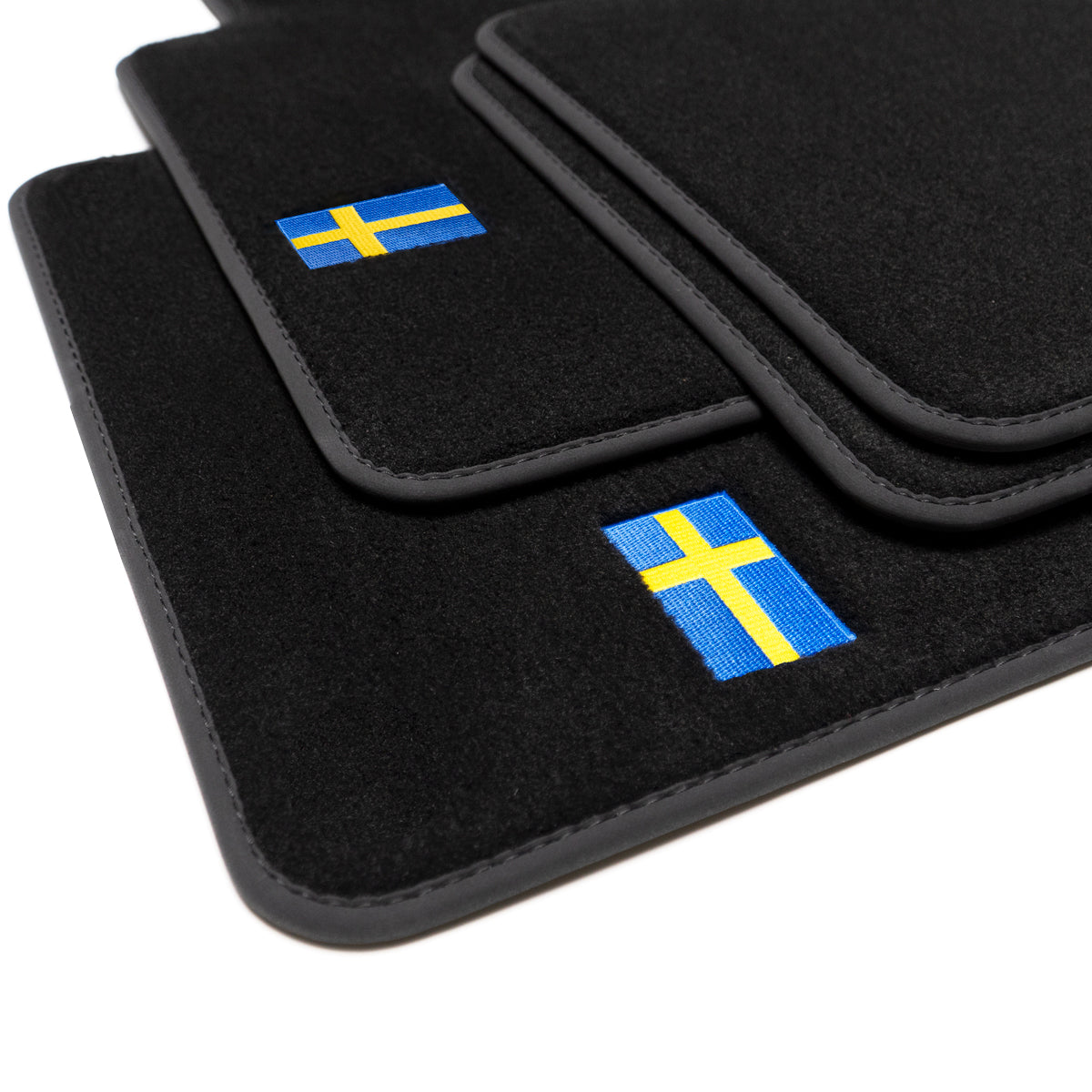 Volvo 940 960 (S90/V90) Velour Floor Mats - 1990-1998 - Flag Logo