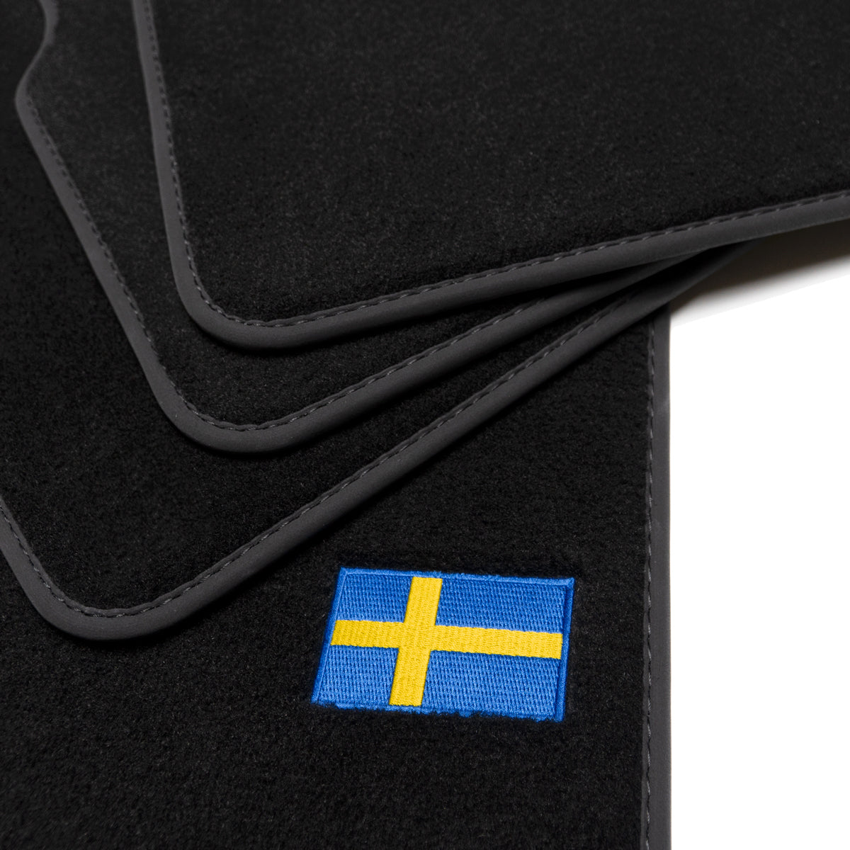 Volvo 940 960 (S90/V90) Velour Floor Mats - 1990-1998 - Flag Logo