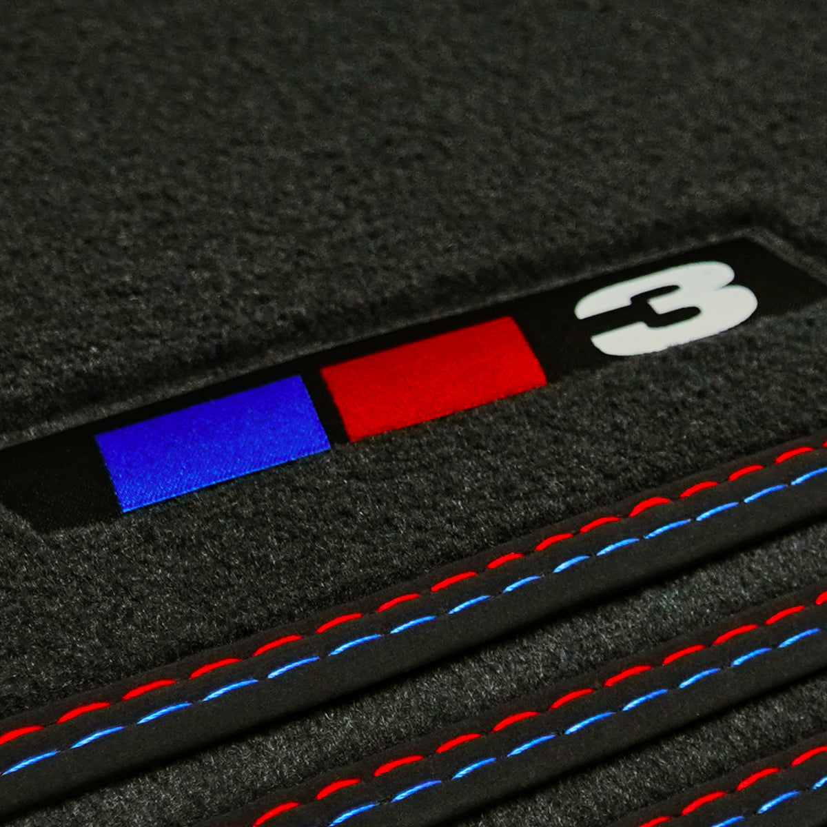 BMW 3-Series Convertible Velour Floor Mats 1987-1993 – E30 – 3 Logo