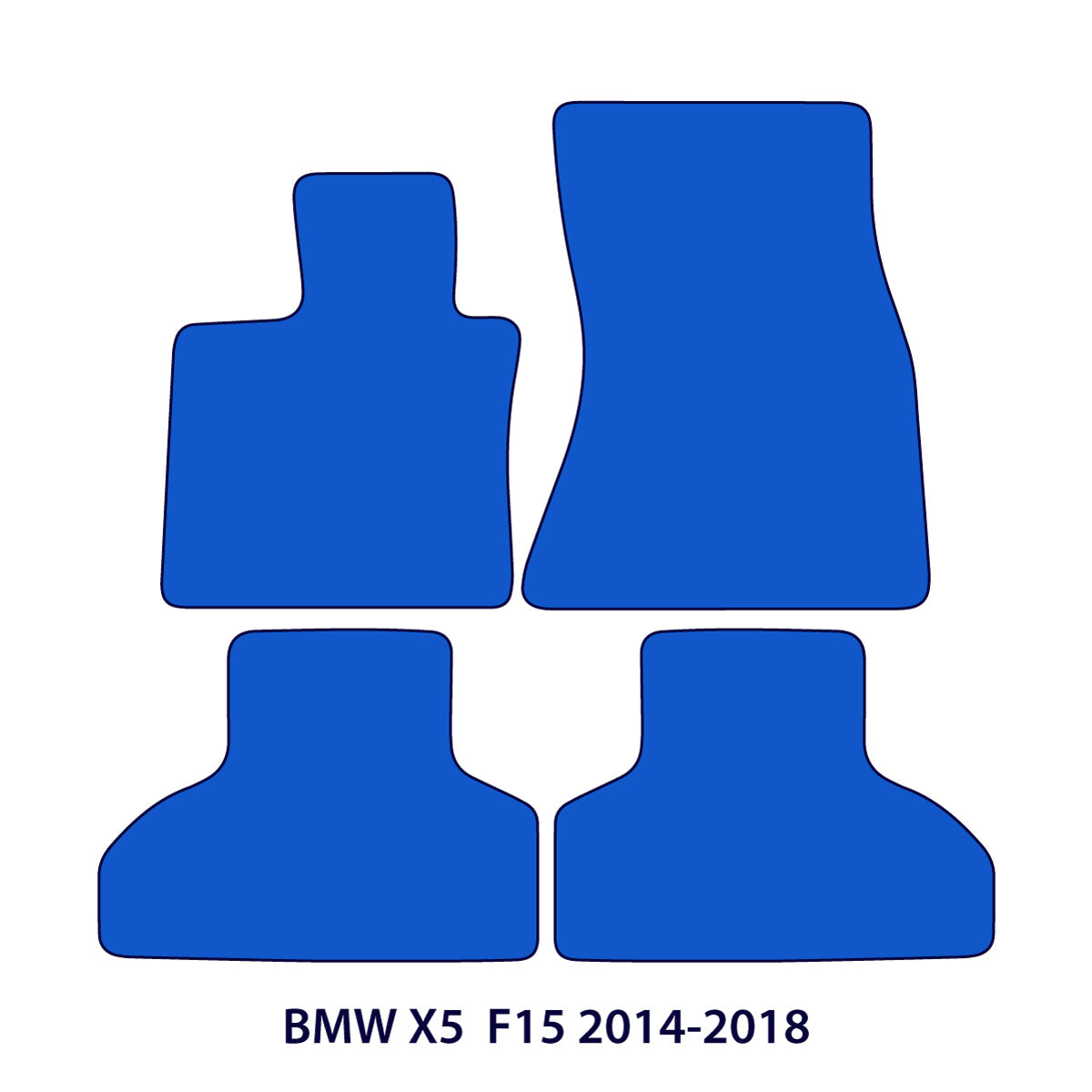 BMW X5 Velour Floor Mats 2014-2018 – F15 – M Stitching
