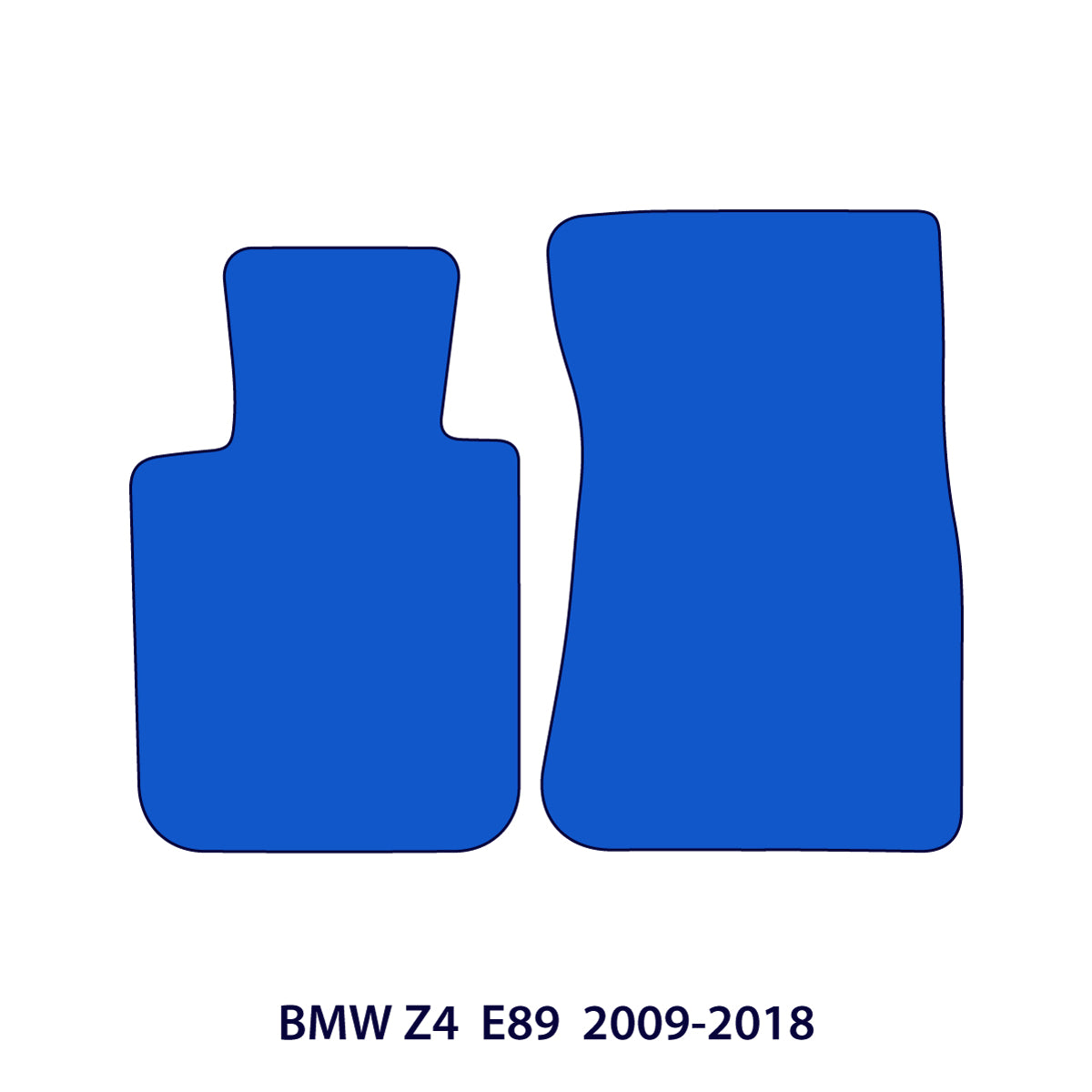 BMW Z4 Velour Floor Mats 2009-2018 – E89 – M Stitching