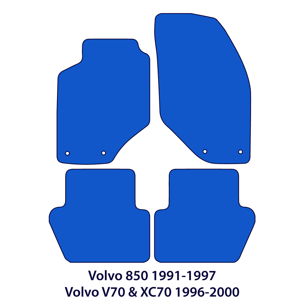 Volvo 850 S70, V70 XC70 First Generation Floor Mats - Flag Logo