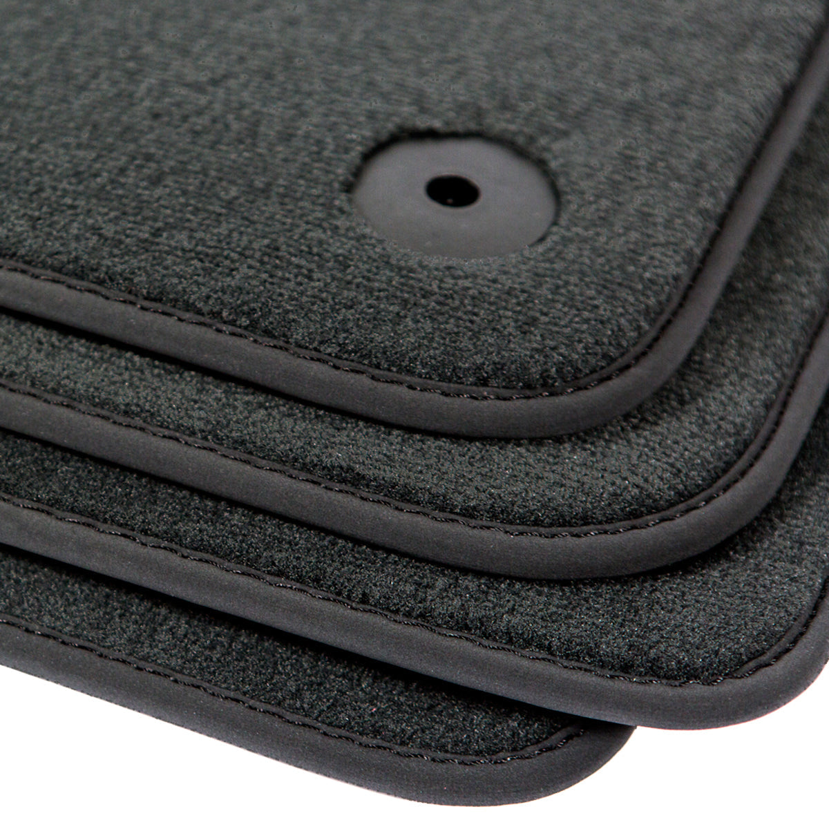 Audi A4 & S4 Velour Floor Mats 2002-2008 – Sedan, Wagon B6 & B7 – Black
