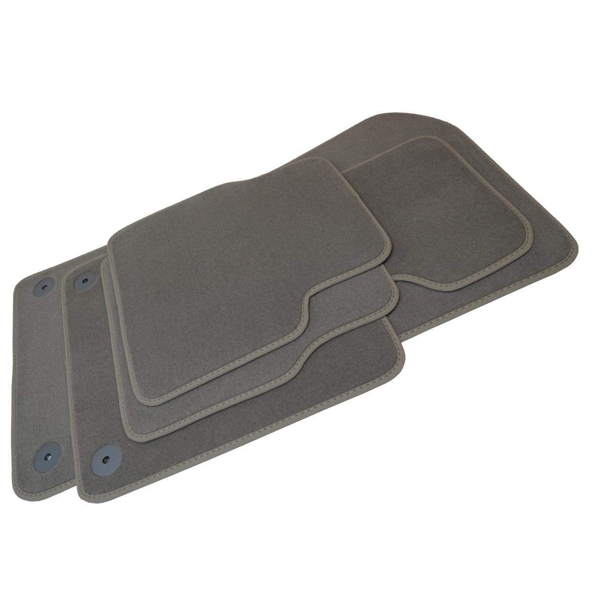 Audi A4 &amp; S4 Velour Floor Mats 2017-2025 – B9 – Light Gray