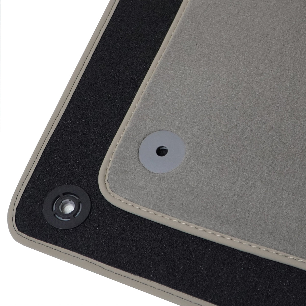 Audi A4 &amp; S4 Velour Floor Mats 2017-2025 – B9 – Light Gray