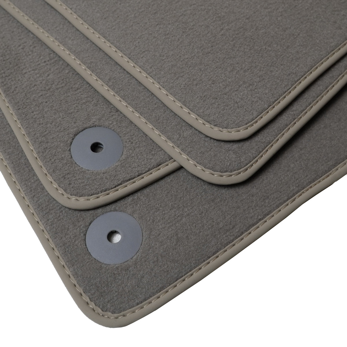 Audi A4 &amp; S4 Velour Floor Mats 2017-2025 – B9 – Light Gray