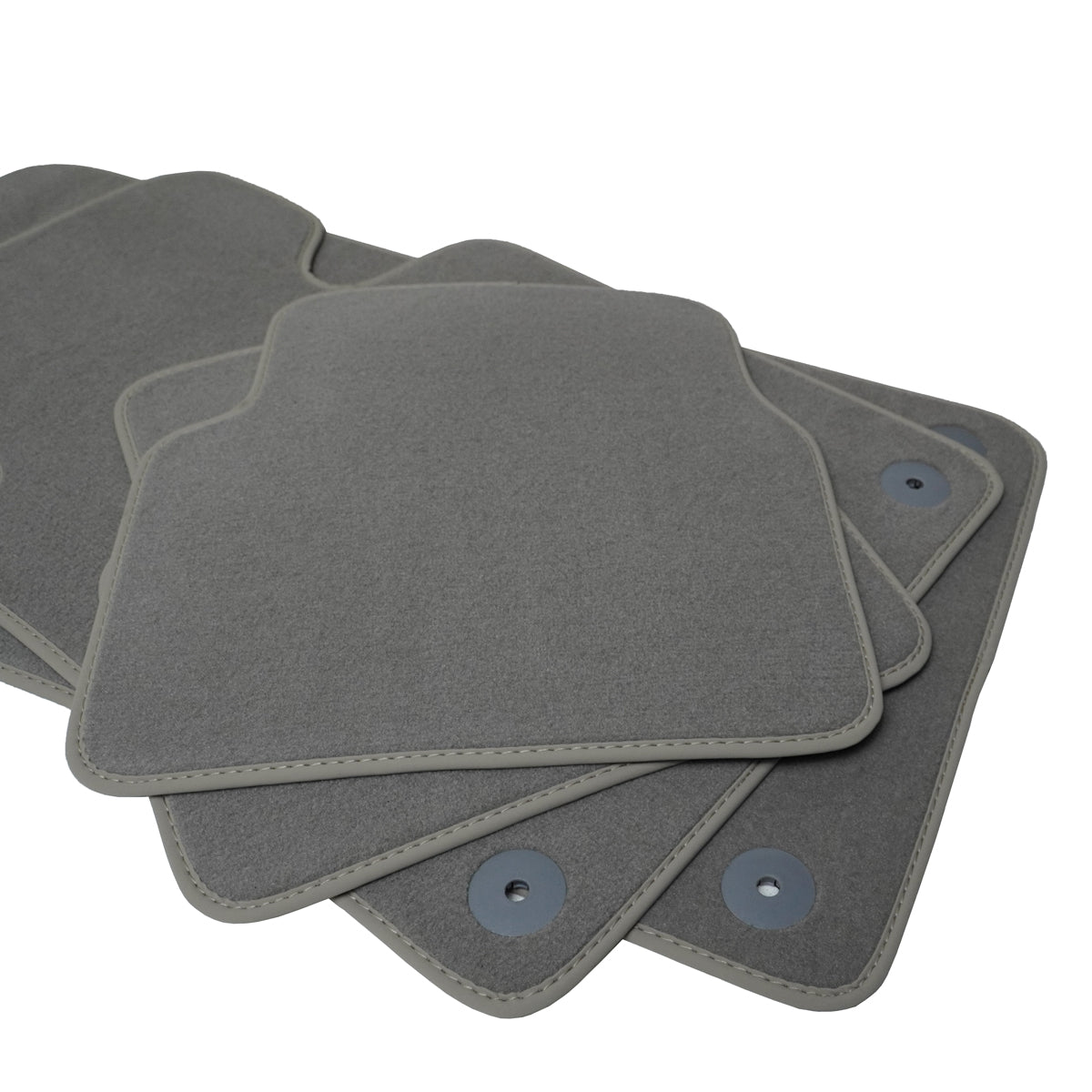 Audi A4 &amp; S4 Velour Floor Mats 2017-2025 – B9 – Light Gray