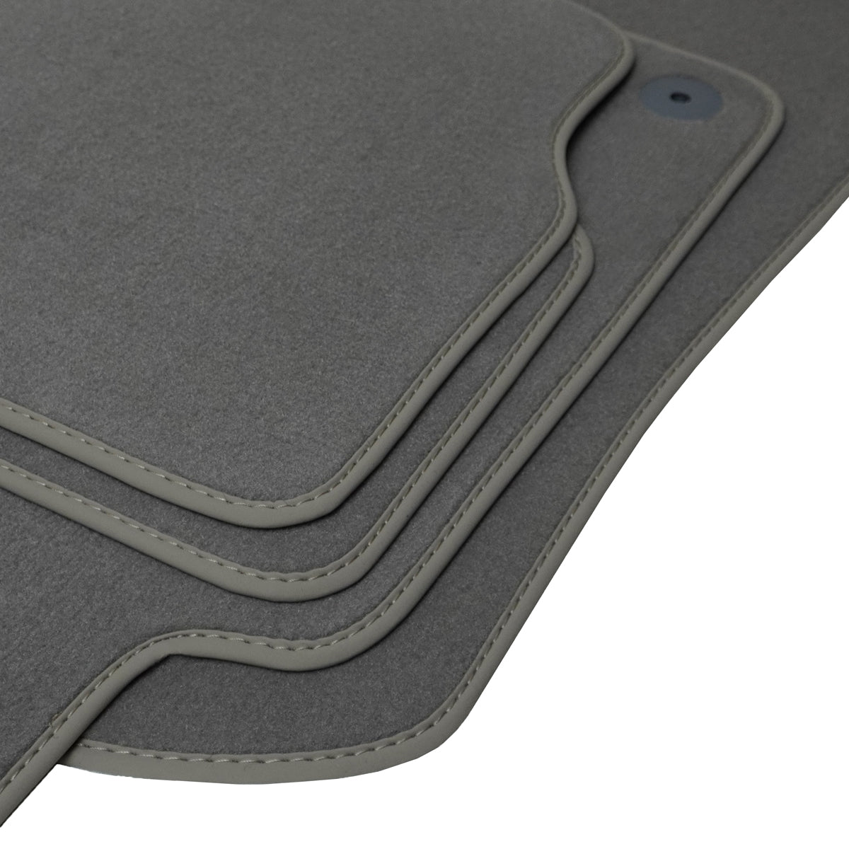 Audi A4 &amp; S4 Velour Floor Mats 2017-2025 – B9 – Light Gray