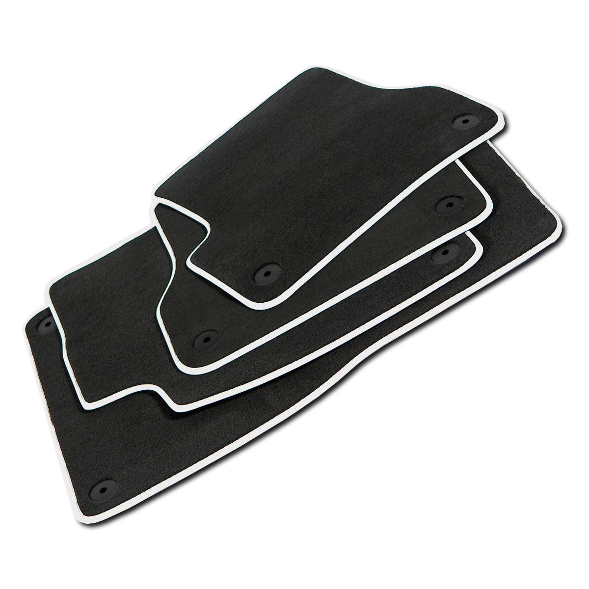 Audi A6/S6 A7/S7 2019-2025 | RS6 RS7 2021-2026 Velour Floor Mats – C8 – Silver Edging