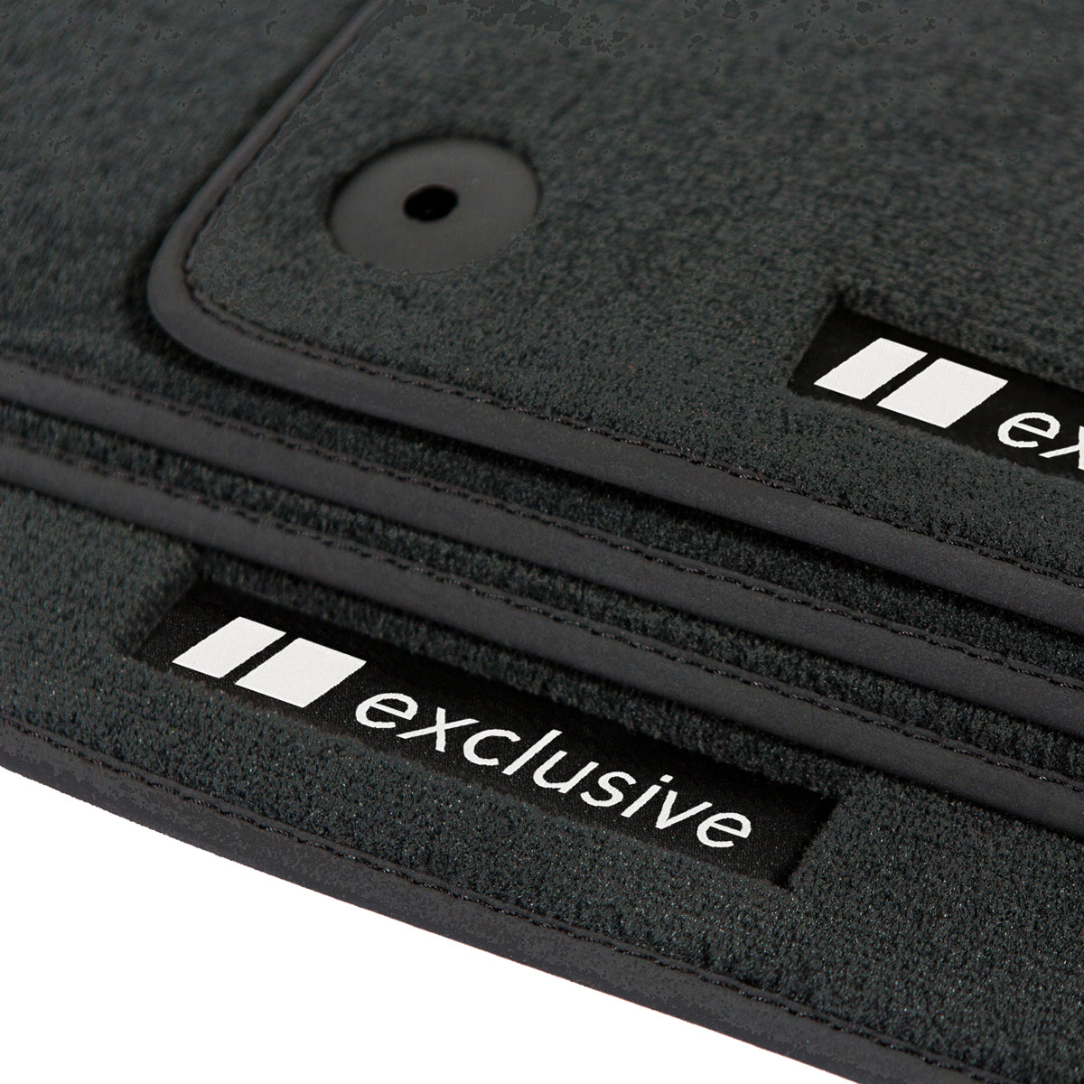 Audi A6 &amp; S6 Velour Floor Mats 2005-2011 – C6 – Black Exclusive