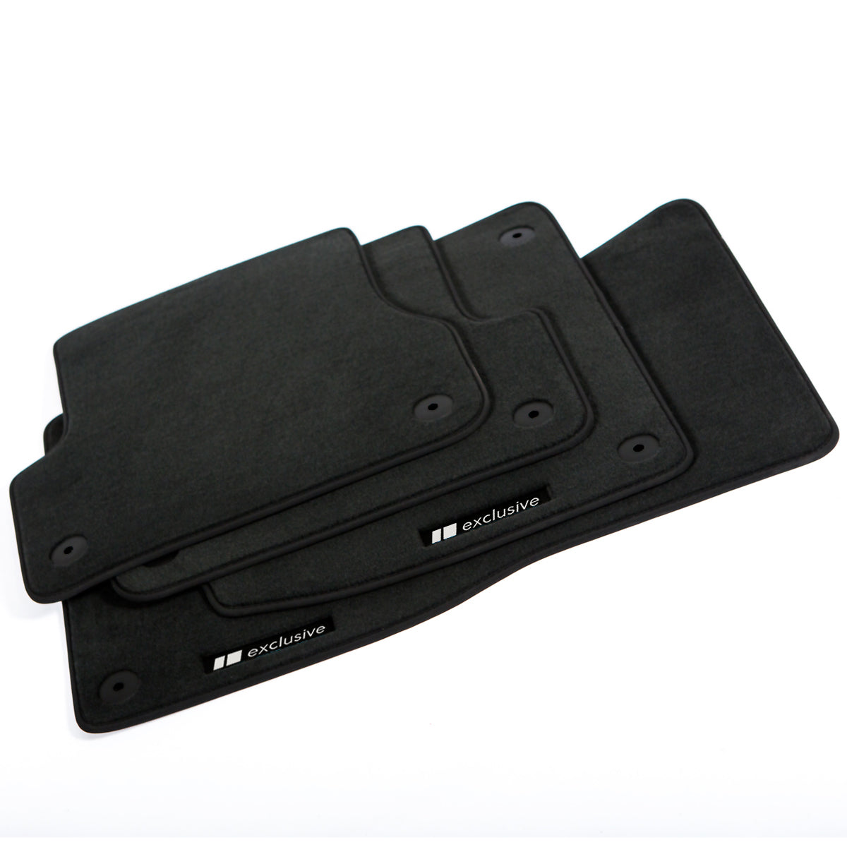 Audi A6 &amp; S6 Velour Floor Mats 2005-2011 – C6 – Black Exclusive