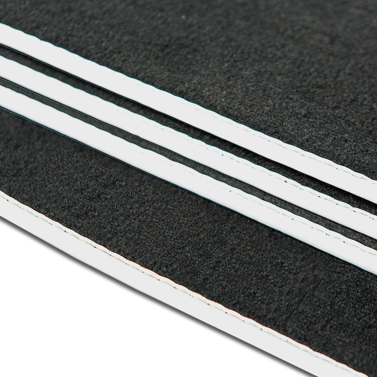 Audi Q7 Velour Floor Mats 2007-2015 – 4L – Silver Edging