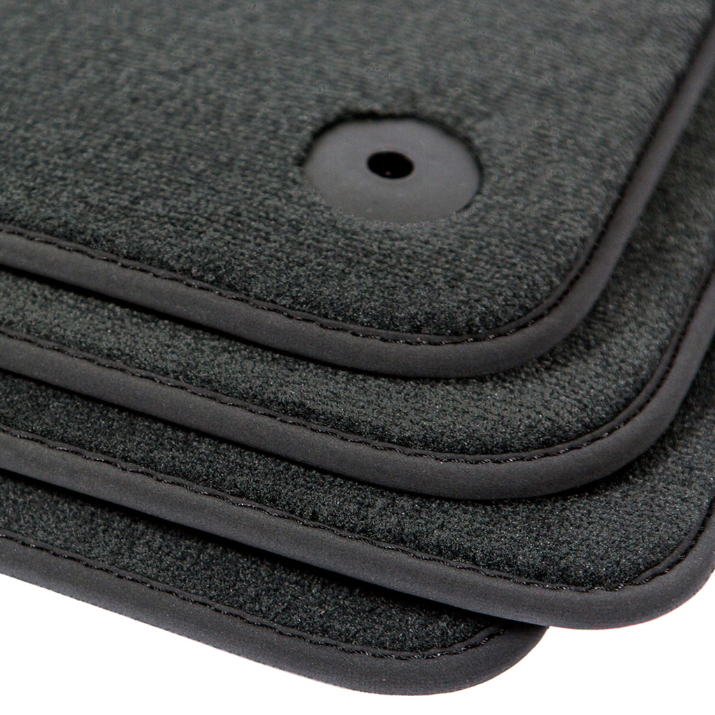 thumbnail image 2 of Carpeti Mats Velour Waterproof Floor Mat Set For Audi Q3 (2011-2018) – Black, 4-Piece With Embroidered Logo 2 of 3
