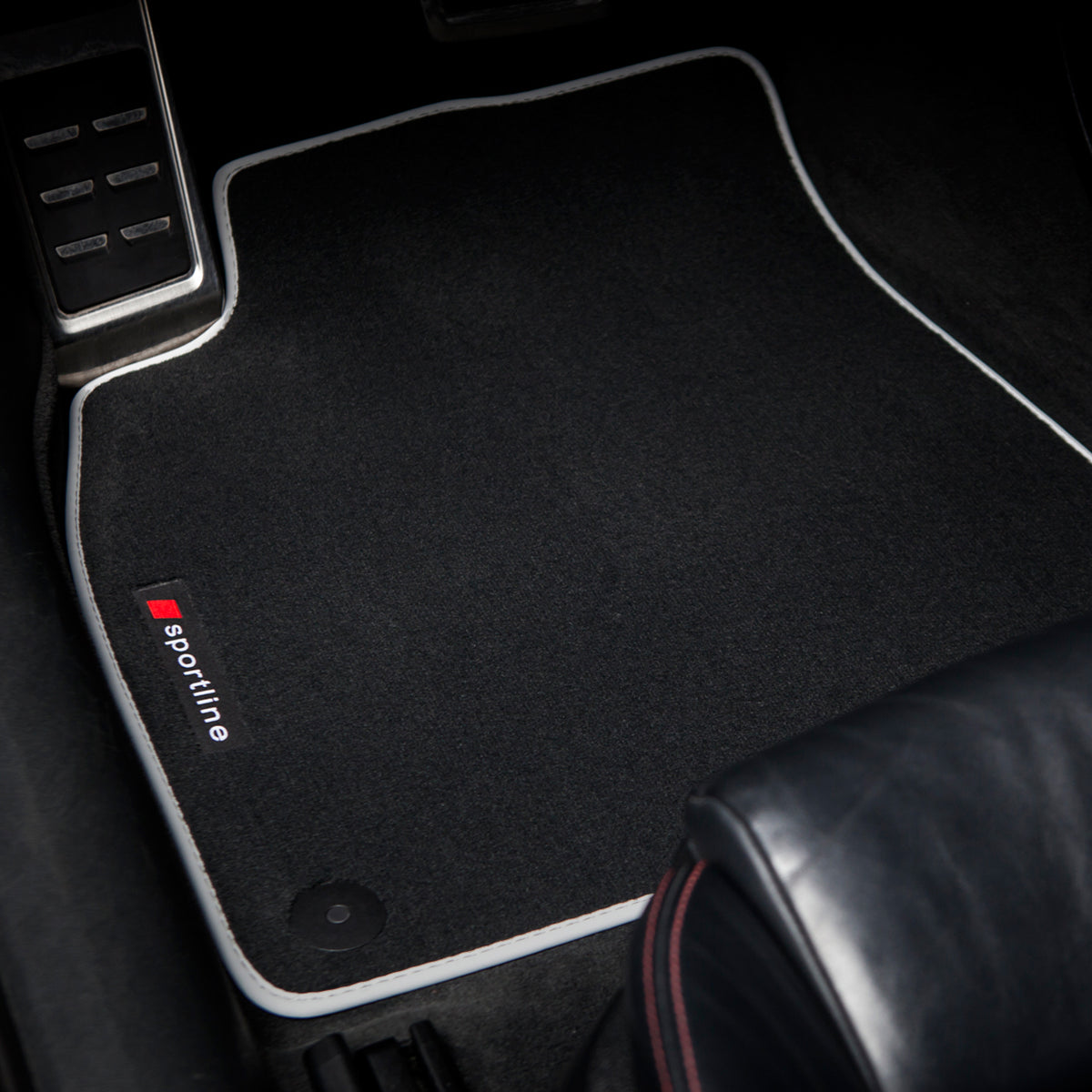 Audi A8/S8 Short Wheelbase Velour Floor Mats 2019-2025 –D5 – Silver Sportline